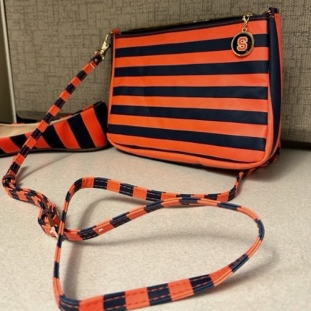 Syracuse Lily Bee Striped Bag/Clutch